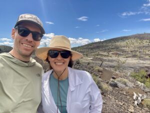 Stacy and Dan at North Crater Flow